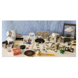 Awesome Lot of Minitures, Glass, Pins, Plaque