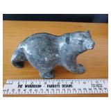Inuit Simeonie carved soapstone Bear