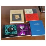 5 glass books
