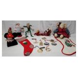 Retro Christmas Lot of Toys and White House