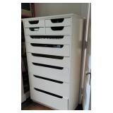 10 drawer white cabinet