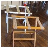 2 folding luggage racks