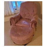Recliner with ottoman - well broke in