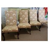 Set 5 dinning room chairs - worn
