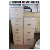 2 tin file cabinets
