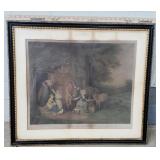 engraving "Saturday Morning Going To Market"