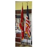 2x$ - 2 flags - US Marine corps, and the US flag