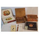 Box of vintage cigar boxes - 2 are still sealed