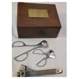 Amory Houghton Jr humidor with cigar cutters