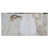 Estate lot clothing w/notes -2 baby dresses &