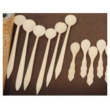 11 ivory? (France) salt spoons
