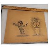 1940s?? Original art - lol - it speaks for itself