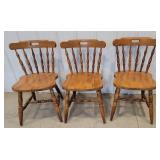 3x$ maple chairs