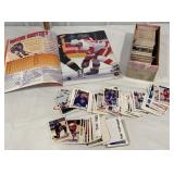 Box of 400++ Hockey cards and a poster book