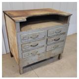 6 drawer cabinet 34"22"33" needs work