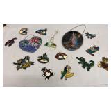 Box of stained glass window hangings