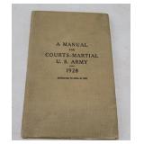 1928 Court Marshall army book