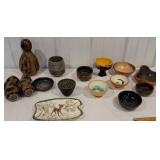 19 beautiful pcs studio pottery (some signed)
