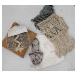 Estate - pincushion, Iroquois? beaded wall piece,