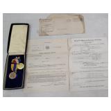 1944 selective service paperwork and metals -