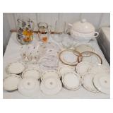 Beautiful assortment of glass pitchers, soup