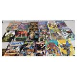 Box of DC & Marvel comic books