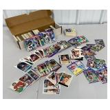 Box of basketball and football cards