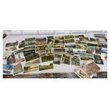Box of retro picture postcards - many are NYS
