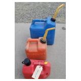 3 gas cans