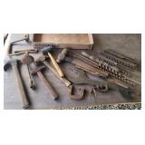 Hammers, bits, clamp, etc