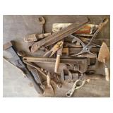 Pipe wrenches, pliers, etc