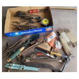 Folding, tape measures, cutters, wrenches, etc