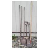 Shovels, rakes