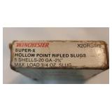 Winchester 20ga rifled slugs - NO SHIPPING