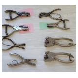 6 hole punches & presses?? - railroad??