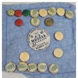 Pin back buttons - chemung County rod and gun