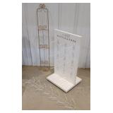 2 wire plate holders & swivel store display shelf