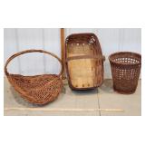 3 OLD Baskets