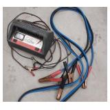 Battery charger, jumper cables
