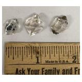 3 Herkimer diamonds