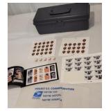 Stamps & case