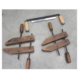 2 clamps, draw shave