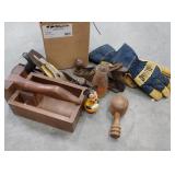 Planes, gloves, milk bottle, etc