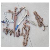 Chain hooks, binders, come a long