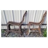 Cast iron bench ends 4