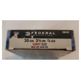 Federal 20ga 2¾" 1 full box