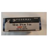 Federal 12ga 2¾ slugs 1 full box