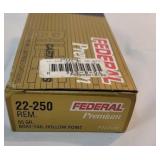 Federal 22-250 55gr 1 box