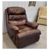 Leather recliner