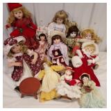 Porcelain doll lot